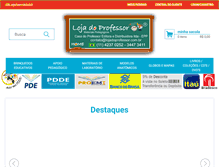 Tablet Screenshot of lojadoprofessor.com.br